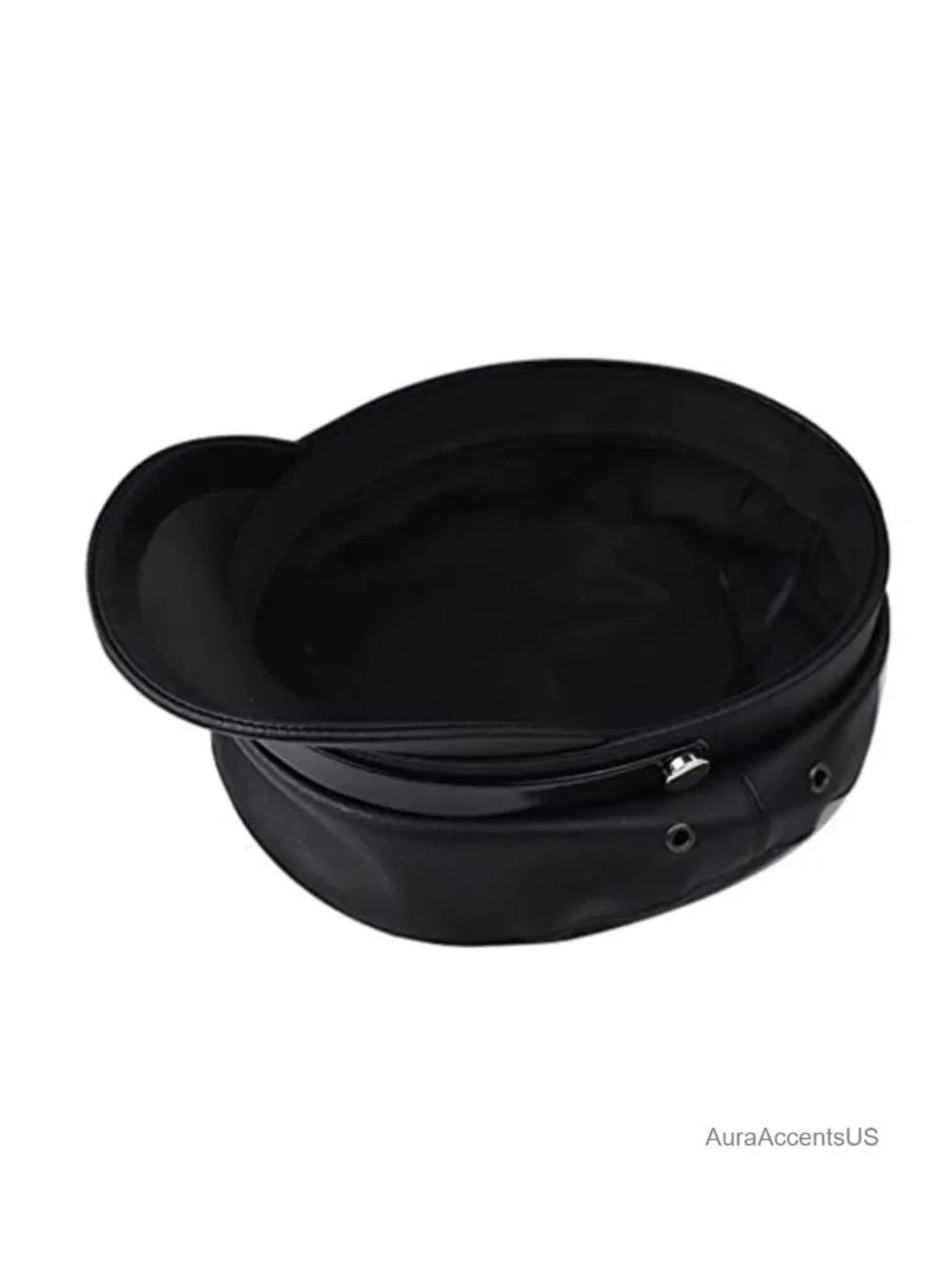 PU Leather Newsboy Cap Cabbie Baker Boy Hat Peaked Beret Sailor